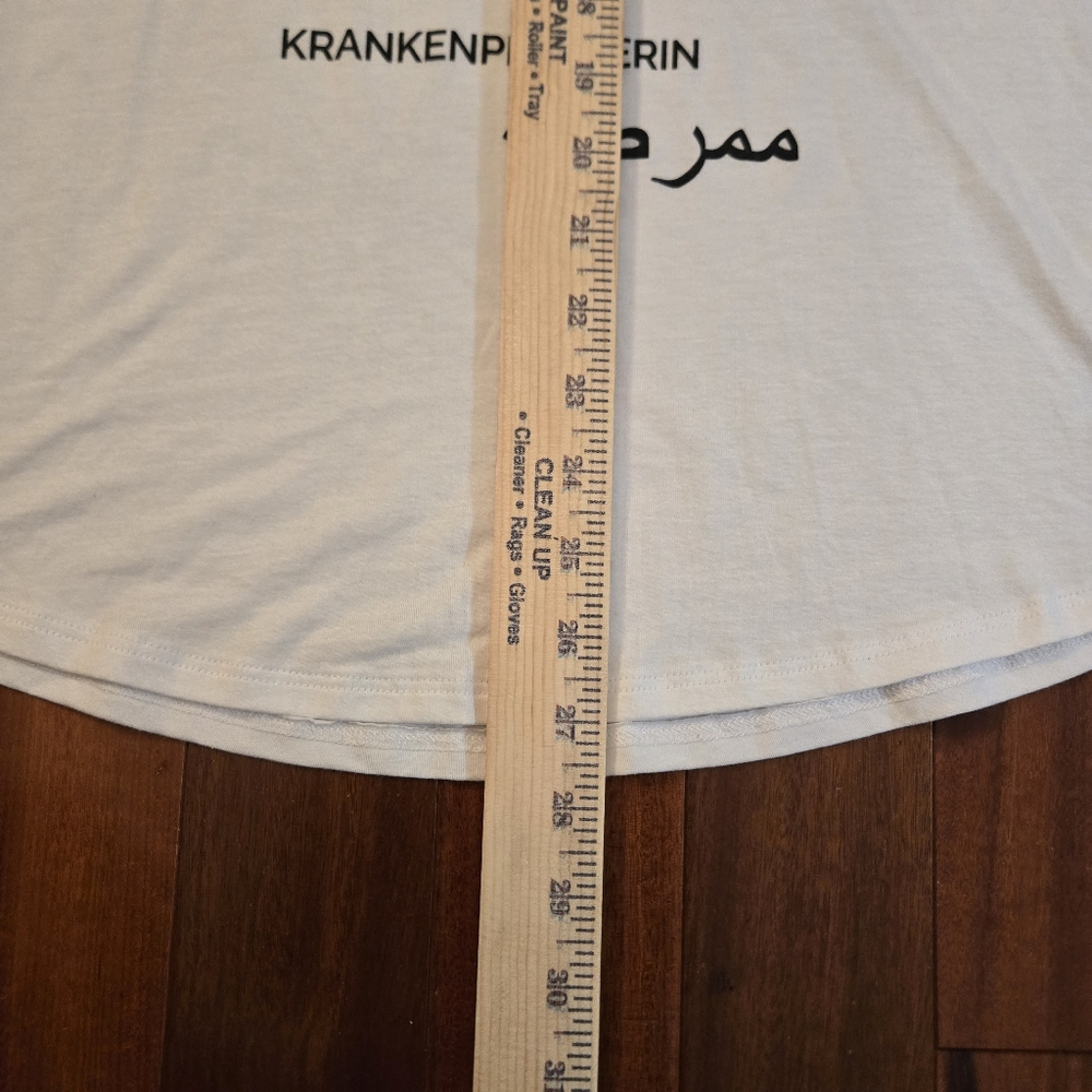 FIGS Multilingual Nurse White Tee, Size L Workwear Casual NWT - Picture 7 of 10
